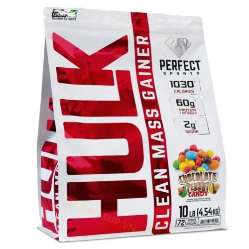 Ocean SUP (Supplement) 43 PERFECT SPORT HULK CLEAN MASS GAINER ÍT NGỌT 10LBS 4.54KG